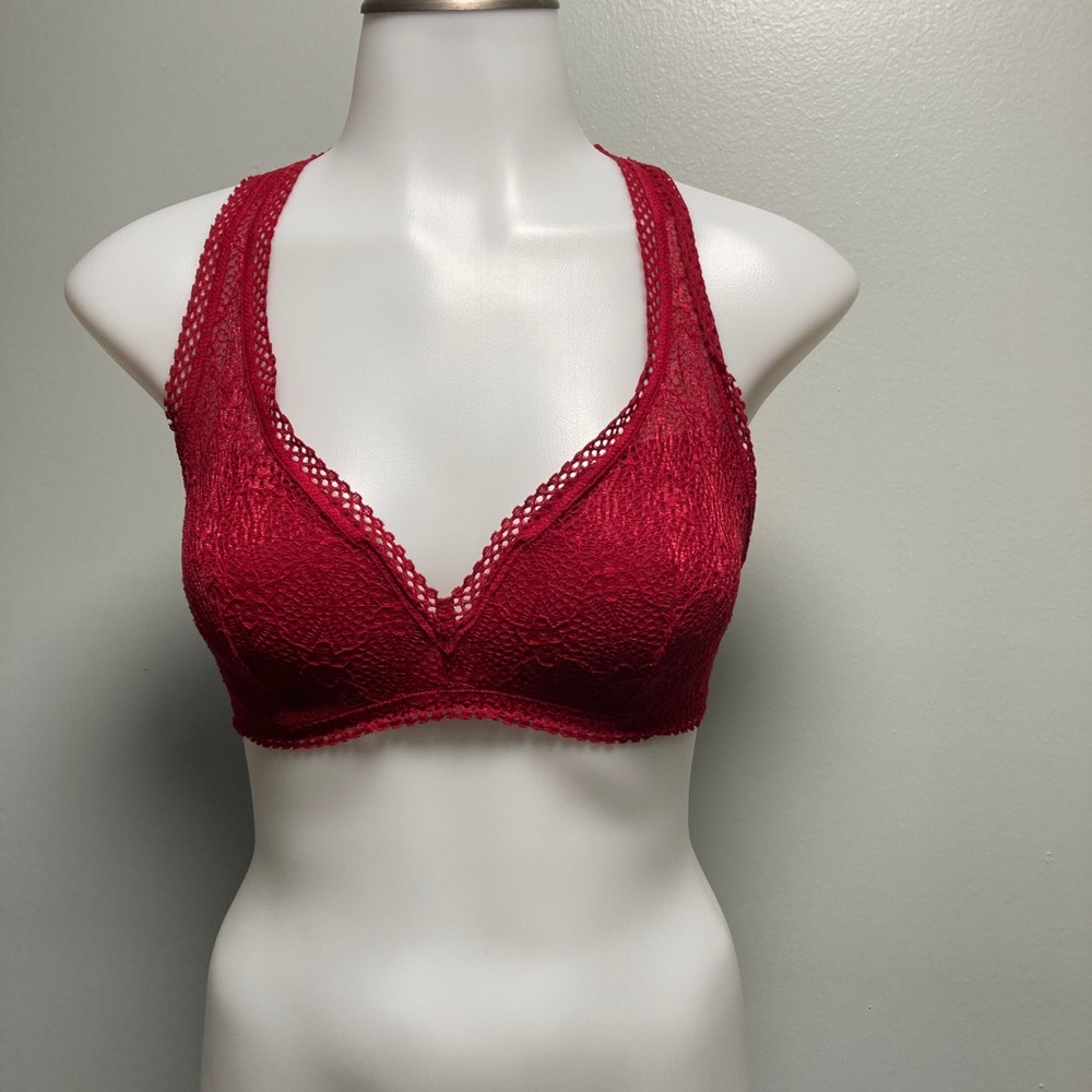 Victoria’s Secret Dark Red Bralette L sexy lace